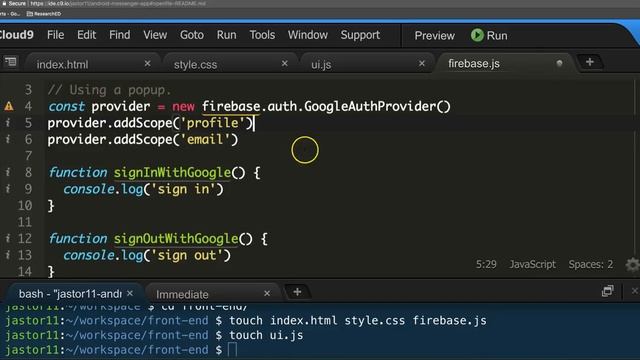 Android Messenger App Firebase Auth 2.3 смотреть онлайн