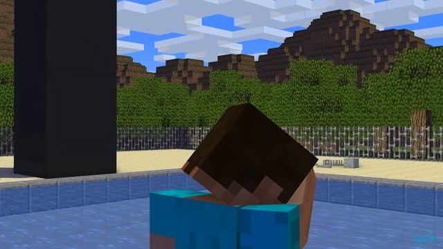 Monster School : SWIMMING CHALLENGE - Minecraft Animation смотреть онлайн