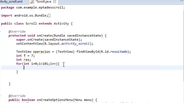 07 ScrollView (CICLO FOR) (Android) смотреть онлайн