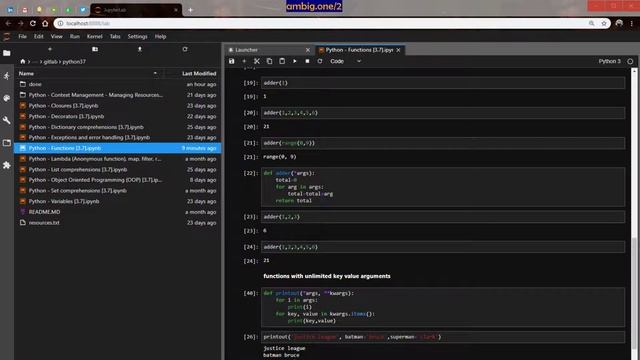 #Python - Functions, *args, **kwargs, recursions [3.7] смотреть онлайн