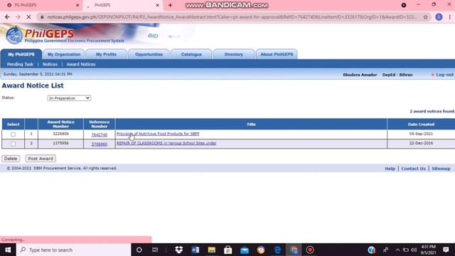 How to Create Notice of Award (Posting of Award) in PhilGEPS смотреть онлайн