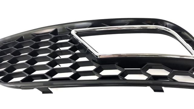 Chrome/Black Honeycomb Fog Light Grille For Audi A4 B8.5 Facelift With Standard Bumper 2013-2016 смотреть онлайн