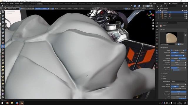 3D Sculpting Patriot. Arknight