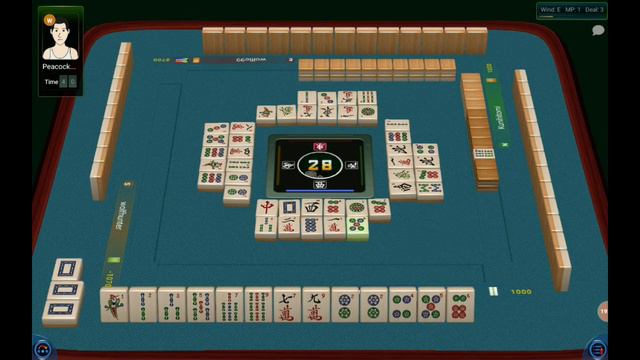PeacockStudent. Игра в риичи (RCR - European, томпусэн, то есть 1 раунд) на MahjongTime. смотреть онлайн