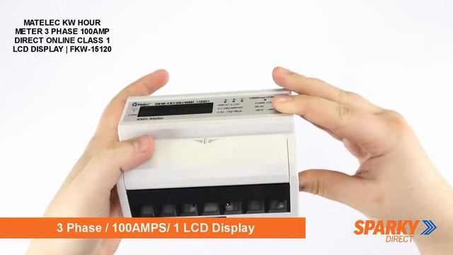 Matelec FKW-15120 | 3 Phase 100Amp KW Hour Meter | NMI Approved смотреть онлайн
