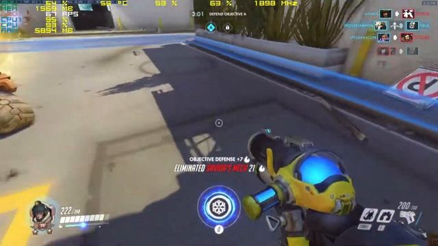 Overwatch GTX 1060 3GB Athlon X4 880K [Gameplay] смотреть онлайн