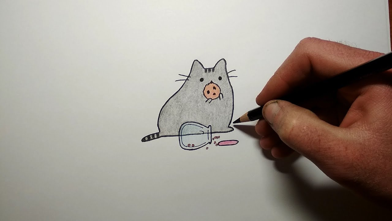 Как нарисовать кота Пушина с печенькой смотреть онлайн