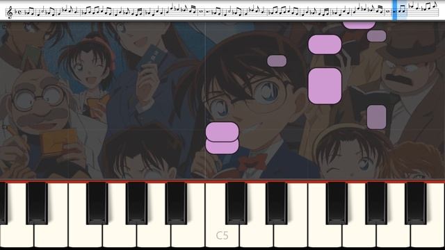 Case Closed - Detective Conan: Main Theme [Easy] [Piano Tutorial] смотреть онлайн