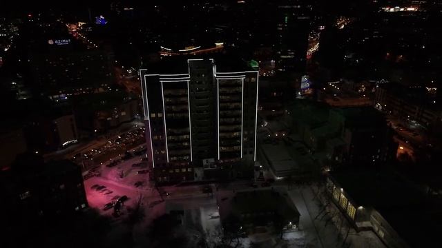 Светодиодное освещение Flex Neon бренда Neo-Neon , подсветка здания Сбербанк смотреть онлайн