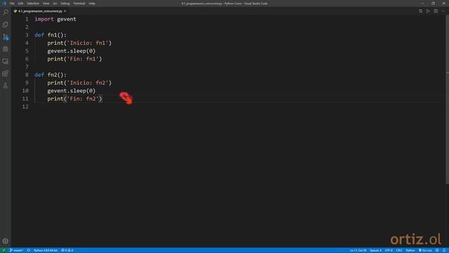 Python - Curso: 43 Definición de las Funciones que se Ejecutarán de Forma Concurrente con gevent смотреть онлайн