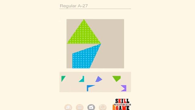 Puzzledom - Tangram - Regular A Level 1 - 50 - Walkthrough