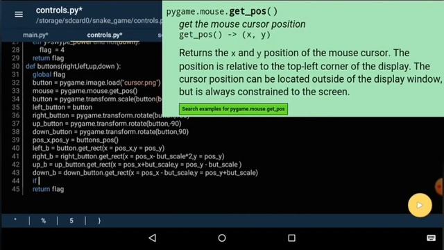 КРУТАЯ ЗМЕЙКА НА PYTHON на телефоне - ЧАСТЬ 2#pygame смотреть онлайн