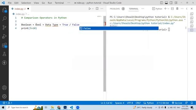 Python Tutorial for Beginners in Urdu | Comparison Operators in Python [011] смотреть онлайн