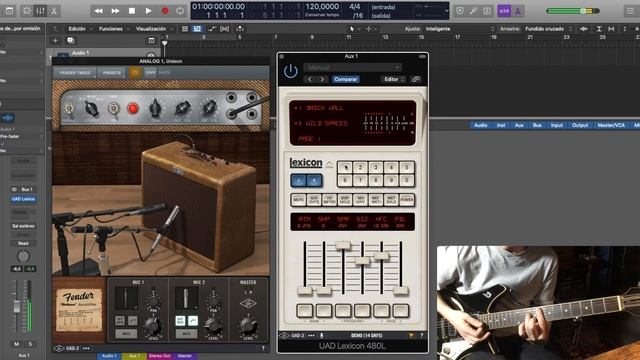 UAD Universal Audio | Lexicon 224 and 480L Digital Reverb on Guitar ? | Complete Test Demo смотреть онлайн