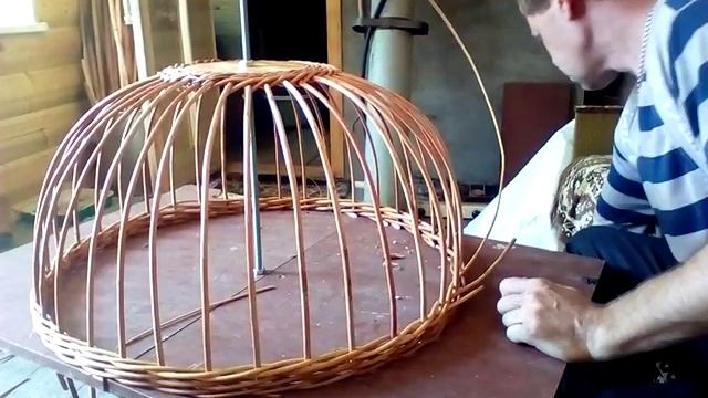 Абажур Плетеный из лозы часть 2 . Сергей Николаевич смотреть онлайн