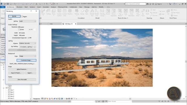 Placing a Revit Model into a Background Tutorial смотреть онлайн
