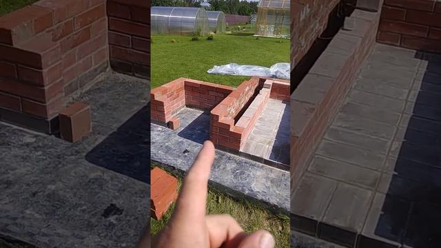 Русская печь с мангалом и плитой под казан.