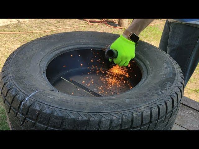 СЕКРЕТ старой шины. Потрясающая идея, сделанная своими руками смотреть онлайн
