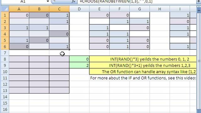 Excel Magic Trick 392: CHOOSE function Randomly Generate 1, 0 or Blank смотреть онлайн