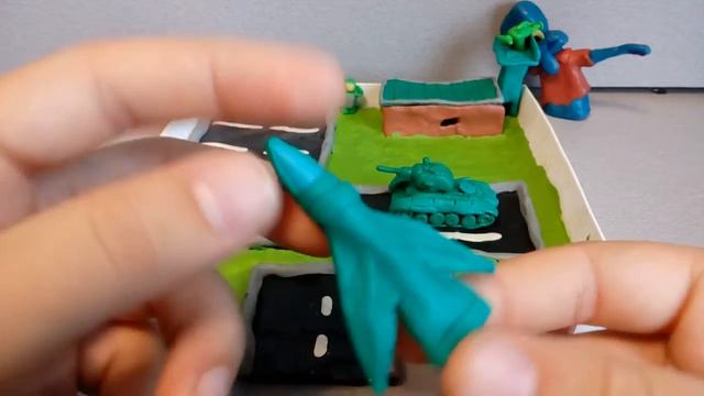 200 подписчиков на канале!!! Военная база из пластилина. смотреть онлайн