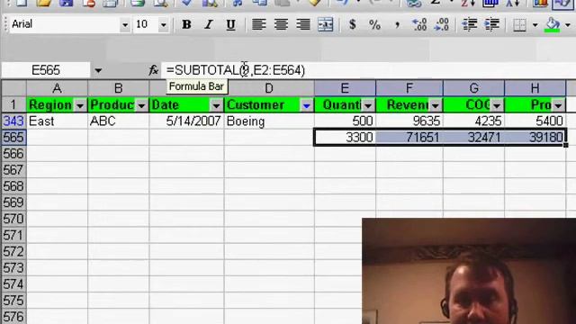 Excel - Excel Tutorial: How to Total Visible Rows in Filtered Data - Easy Trick! - Episode 667 смотреть онлайн