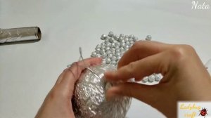 Craft out of foil.  Easy craft.  DIY.  Что можно сделать из фольги.  Поделки из фольги.
