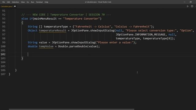 Session70 Java Basic Project - Calculator 6 How to Implement Temperature Converter Module смотреть онлайн