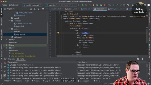 Flutter with Hive and Bloc - Todo App Sample. UPDATED 2022. (Pt 2/2) смотреть онлайн