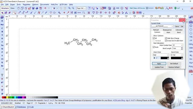 MUDAH ! Cara membuat model senyawa hidrokarbon dengan aplikasi ChemSketch смотреть онлайн