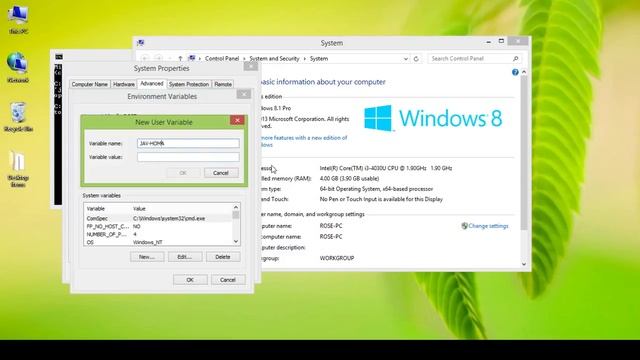 set java home and path in windows смотреть онлайн