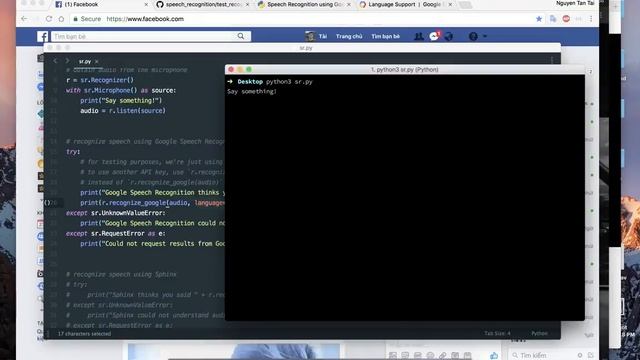 Python speech recognition với google speech api смотреть онлайн