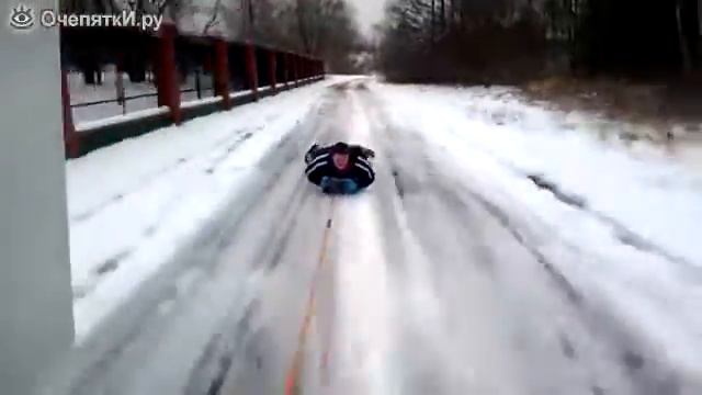 Зимний экстрим на санках смотреть онлайн