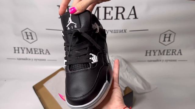 Nike Air Jordan 4 Retro Black/White Зима смотреть онлайн