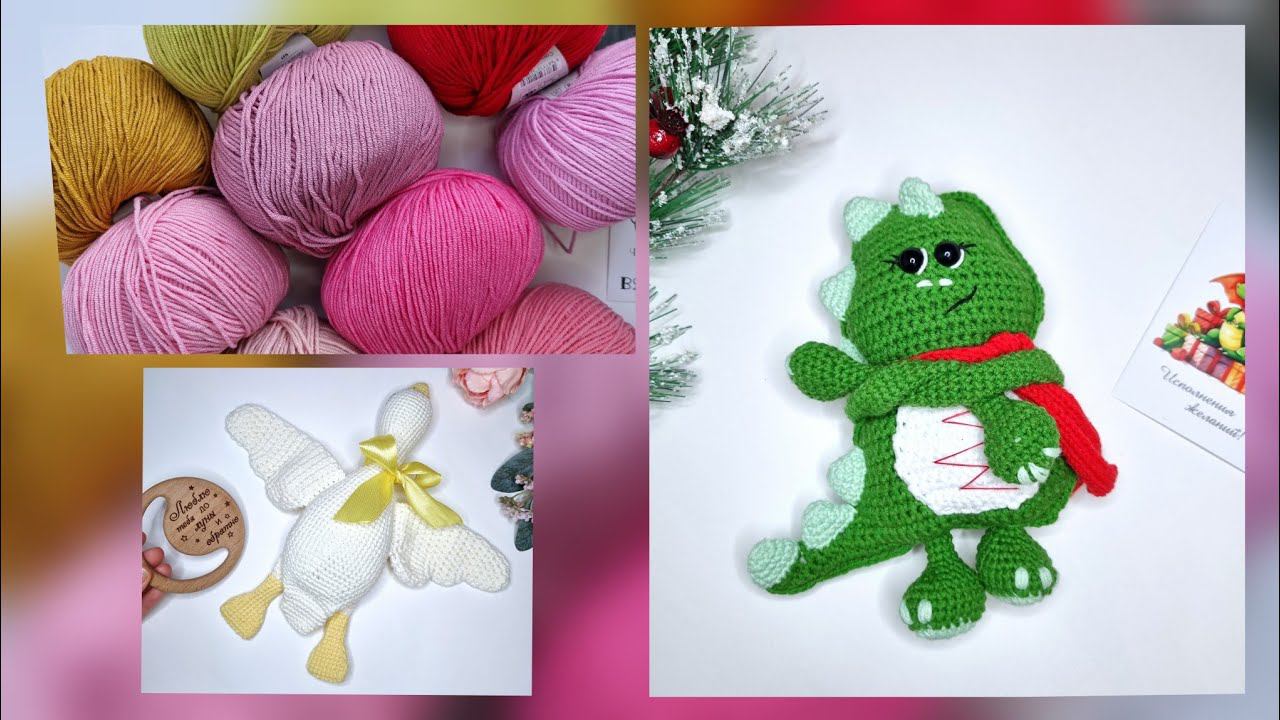 Заказала пряжу - все оттенки розового! Финал марафона #101cottontoys2 - 12/101))) смотреть онлайн