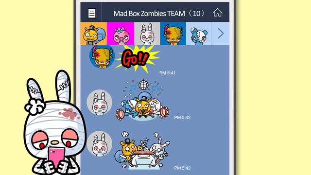 LINE Stickers: Get Mad Box Zombies 2D LINE Stickers Today! смотреть онлайн