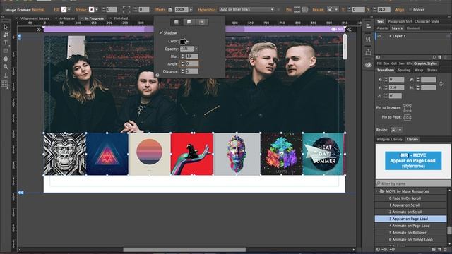 Adobe Muse 2016 Responsive Tutorial | iTunes Style Artwork Stack смотреть онлайн
