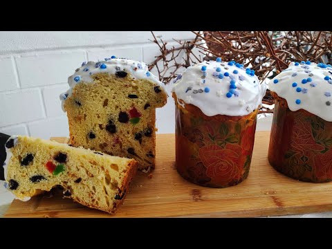 Пасхальный слоистый КУЛИЧ на сметане очень нежный смотреть онлайн