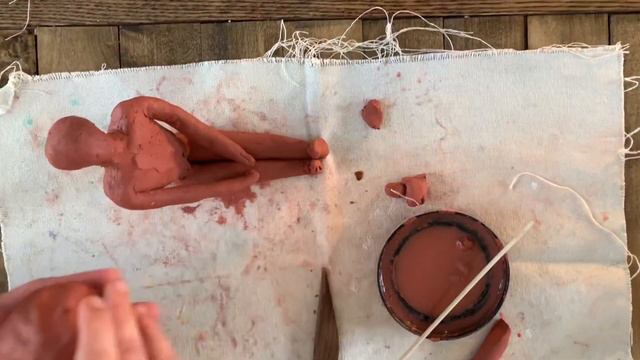 Clay Figure Sculpture | Air Dry Clay Tutorial смотреть онлайн