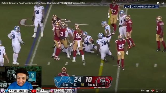 Cowboys Fan Reacts to 17 Point COMEBACK in NFC Championship 49ers vs Lions смотреть онлайн