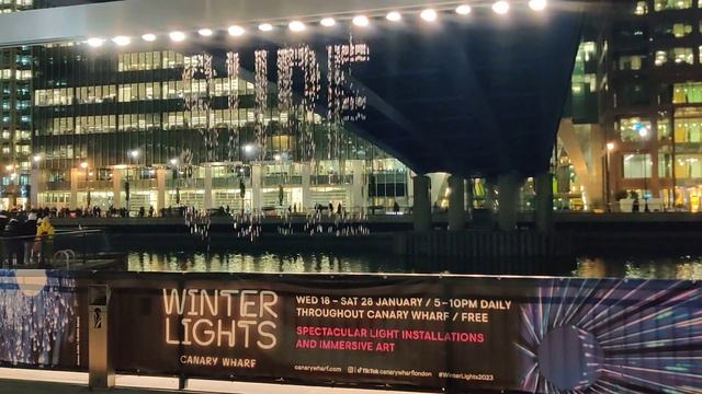 Canary Wharf Winter Lights 2023 | UK | Bit fall by Julius Popp | No. 1 смотреть онлайн