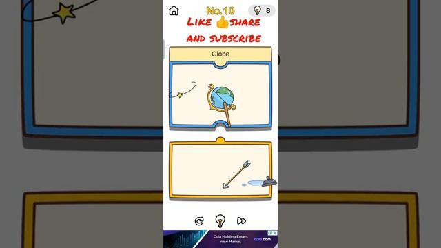 Globe Brain Out Brainstorming Level No.10 Walkthrough