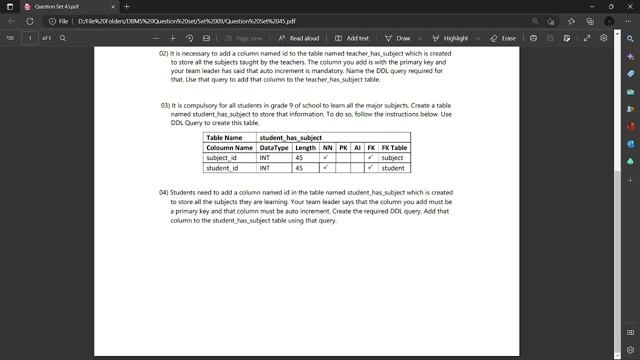 Data Base Task 45 | 1st Year | Semester 01 | Java Institute смотреть онлайн