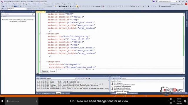 Xamarin Android Tutorial - Halloween Countdown App смотреть онлайн