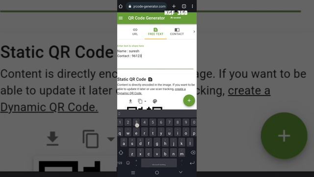 Create your personal details to QR code /KGF360 смотреть онлайн
