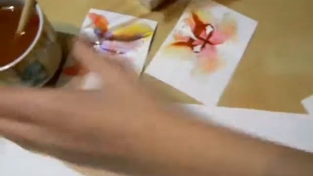 Акварель Композиция с бабочками смотреть онлайн