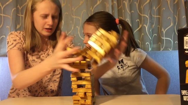 Дженга - Супер ЧЕЛЛЕНДЖ Башня из золота JENGA ЧЕЛЛЕНДЖ в наказание разрисовываем лица смотреть онлайн