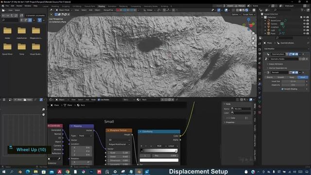 Geometry nodes setup to create procedural rocks/cliffs in Blender 3.3 - Shift4cube( S4C ) смотреть онлайн