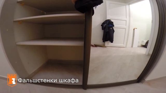 Гардеробная комната и встроенные шкафы купе в загородном доме (0643) смотреть онлайн