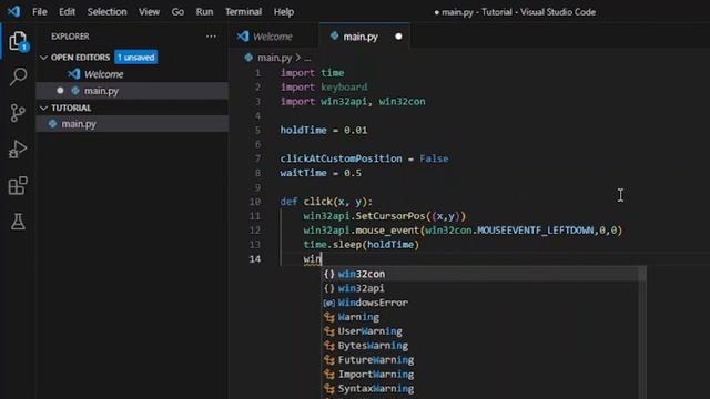 How to make an AUTOCLICKER with PYTHON! смотреть онлайн